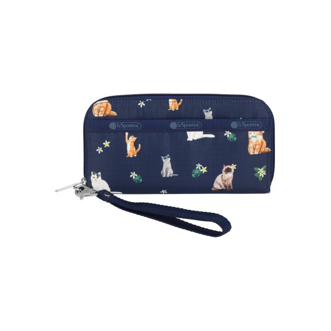 Tech Wallet Wristlet In Tropical Meow Cat - 45055205671214