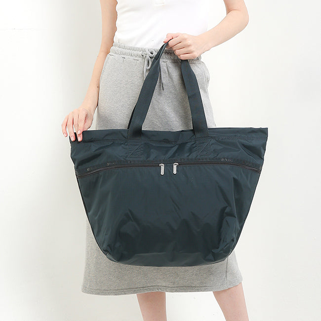 Carlin Zip Top Tote Bag In Midnight Green - 42129383489838