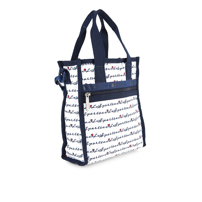 Mini N/S Tote In Marine Logo Border - 42385209786670