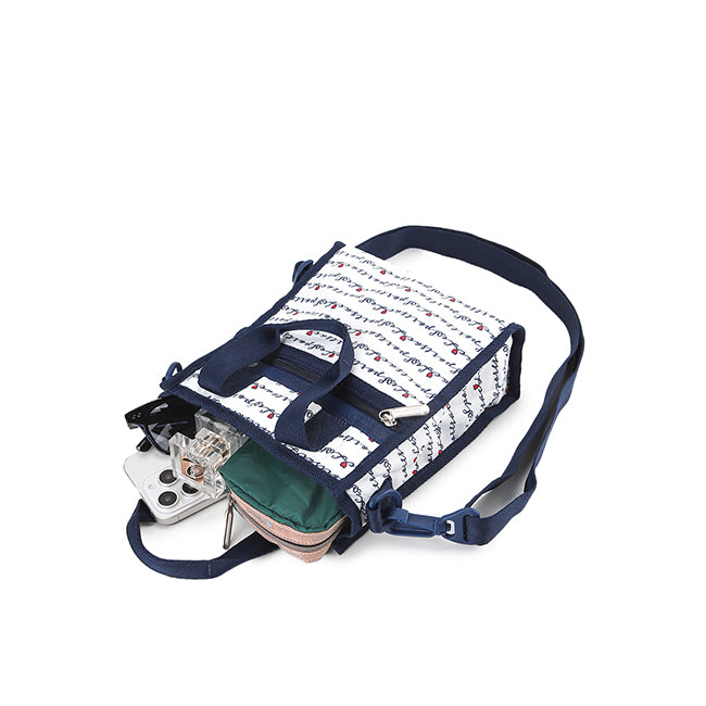 Mini N/S Tote In Marine Logo Border - 42385209917742