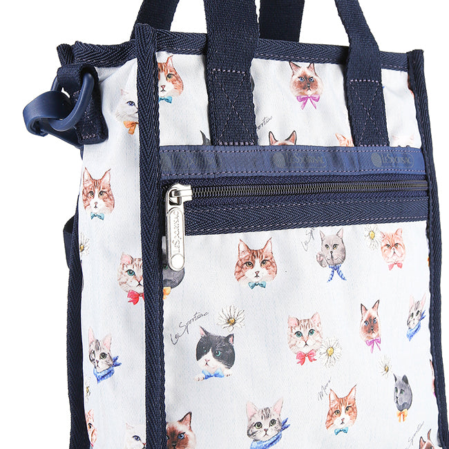 Mini N/S Tote In Playful Cats Sky Blue – LeSportSac Indonesia