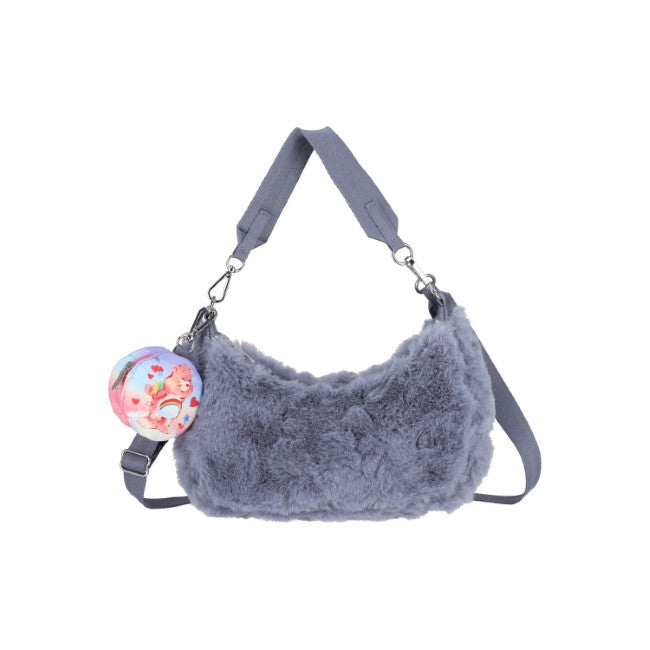 LeSportsac Unisex Sm Conv Hobo In Care Bears Fuzzy Gray - 42627928391982