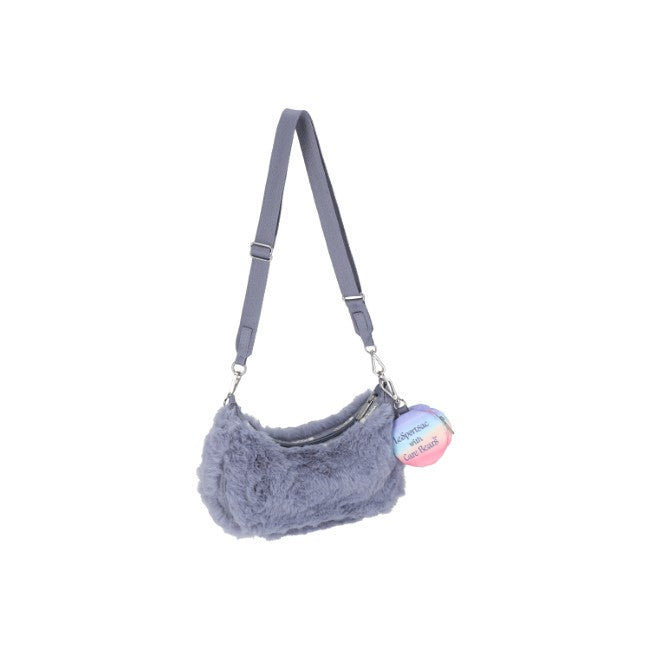 LeSportsac Unisex Sm Conv Hobo In Care Bears Fuzzy Gray - 42627928424750