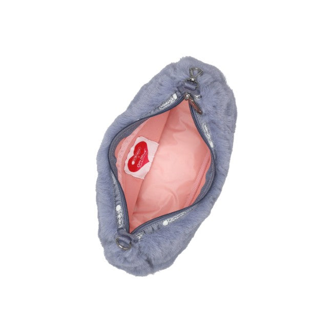 LeSportsac Unisex Sm Conv Hobo In Care Bears Fuzzy Gray - 42627928457518