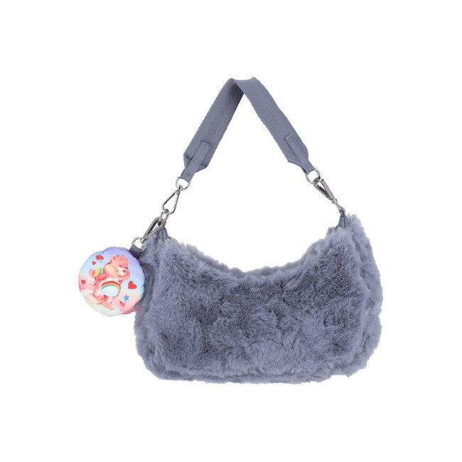 LeSportsac Unisex Sm Conv Hobo In Care Bears Fuzzy Gray - 42627928523054
