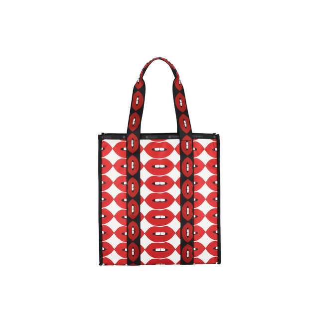 Lg Web Book Tote In Ll Lips Book Tote - 42071636115758