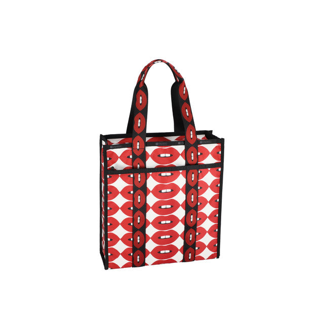 Lg Web Book Tote In Ll Lips Book Tote - 42071636214062