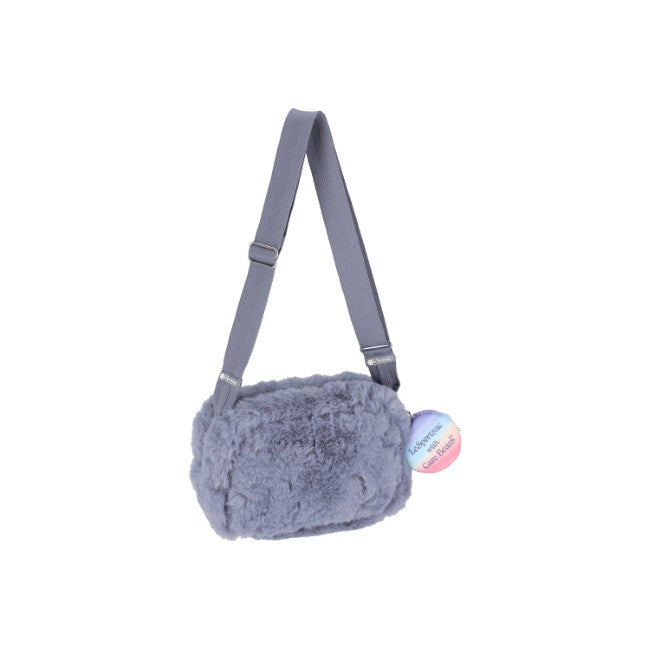 LeSportsac Unisex Puffy Cube Crossbody In Care Bears Fuzzy Gray - 42627929604398