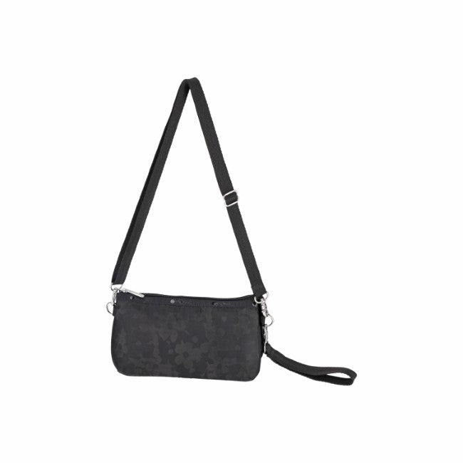 LeSportsac Unisex Med Koko Crossbody In Black Floral Jacquard - 42627931832622