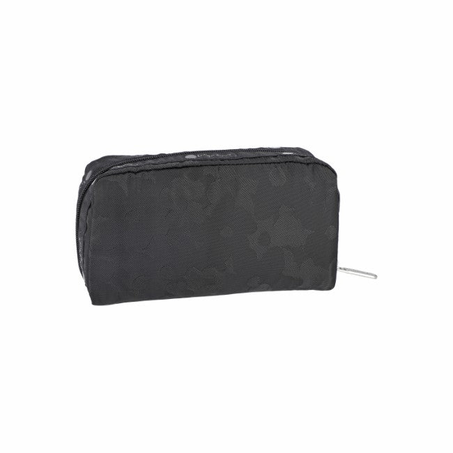 LeSportsac Unisex Rectangular Cosmetic In Black Floral Jacquard - 42627935994158
