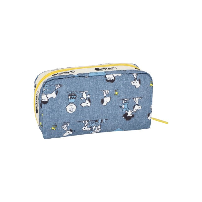 LeSportsac Unisex Pouch Rectangular Cosmetic In Peanuts Happy Pals Acc - 44039334330670