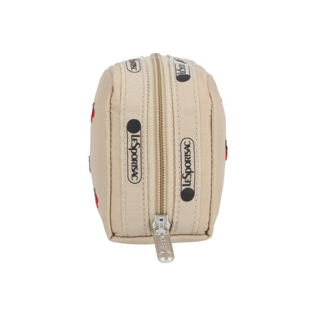 Rectangular Cosmetic In Cherry Embroidery - 45055208194350