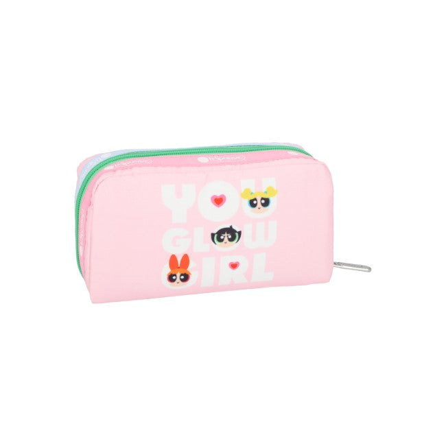 LeSportsac Unisex Pouch Rectangular Cosmetic In Ppg Pink Rect Cosm - 44842205741358