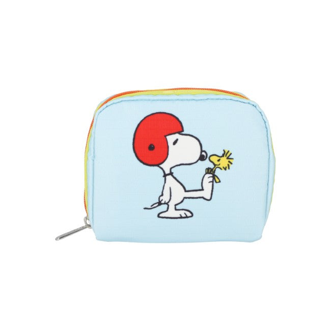 LeSportsac Unisex Pouch Square Cosmetic In Peanuts Snoopy Sq Cosm - 44039347831086