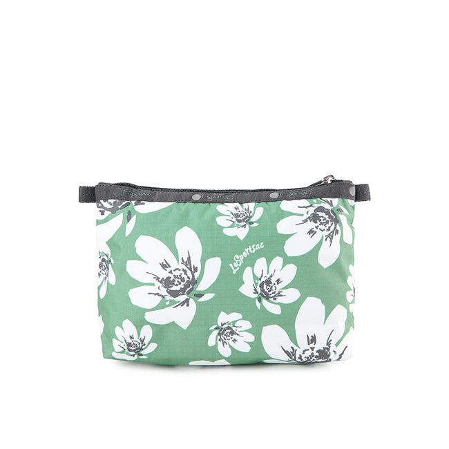 Cosmetic Clutch In Tropical Garden Green - 42171255456046