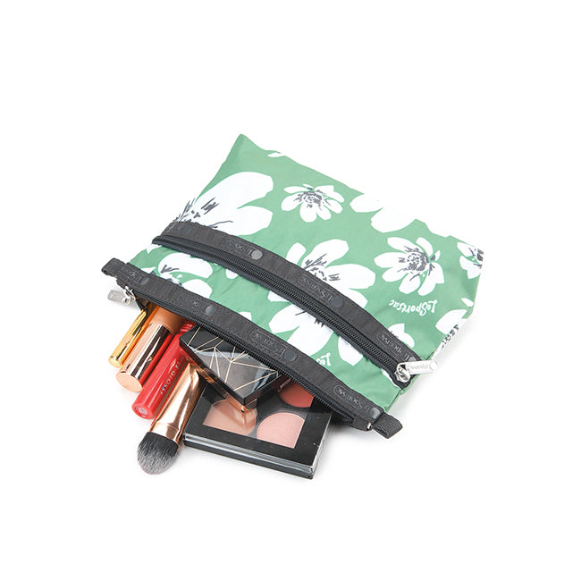 Cosmetic Clutch In Tropical Garden Green - 42171255554350