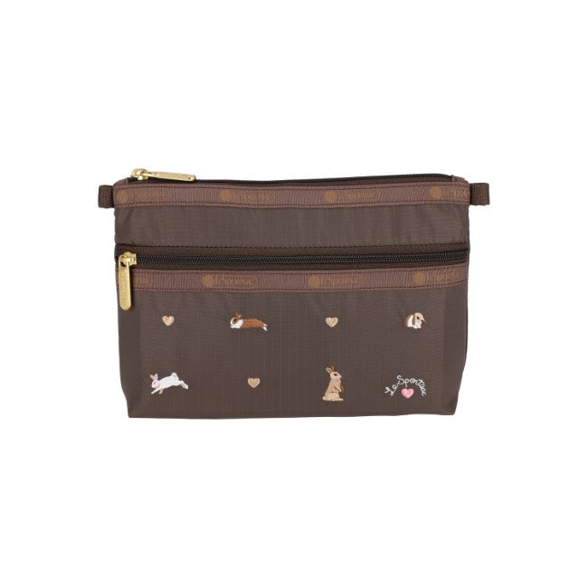 LeSportsac Unisex Cosmetic Clutch In Bunny Embroidery - 42627937042734