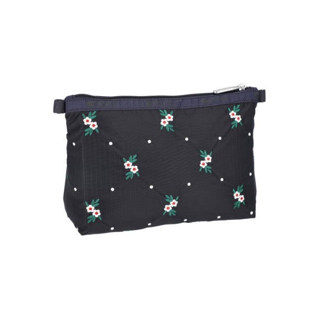 LeSportsac Unisex Pouch Cosmetic Clutch In Floral Lattice Emb - 44039357235502