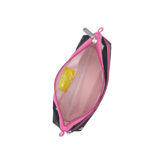 LeSportsac Unisex Pouch Cosmetic Clutch In Miffy Orchard Green/Pink - 44039359594798