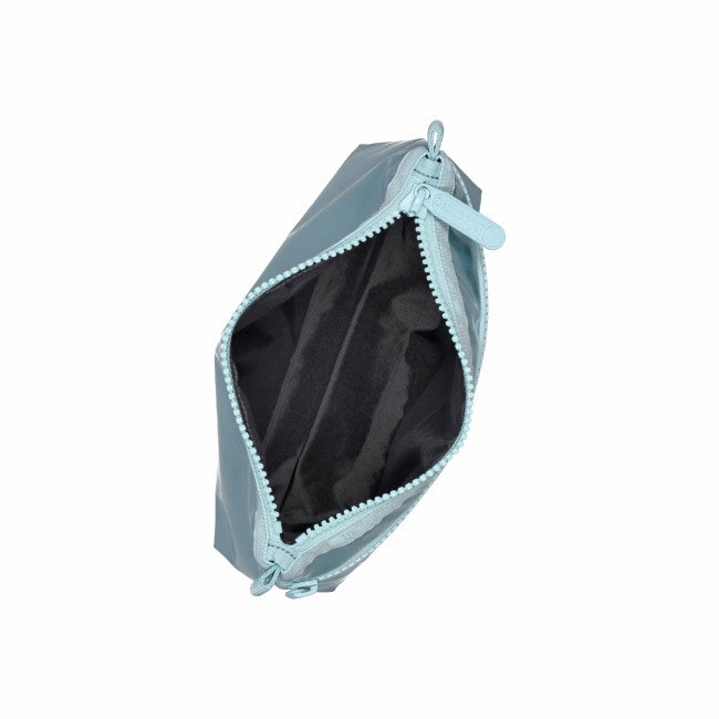 Cosmetic Clutch In Aqua Blue Shine - 45055210357038