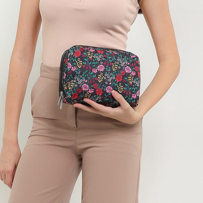 Xl Rectangular Cosmetic In Brilliant Botanical - 41848874991918
