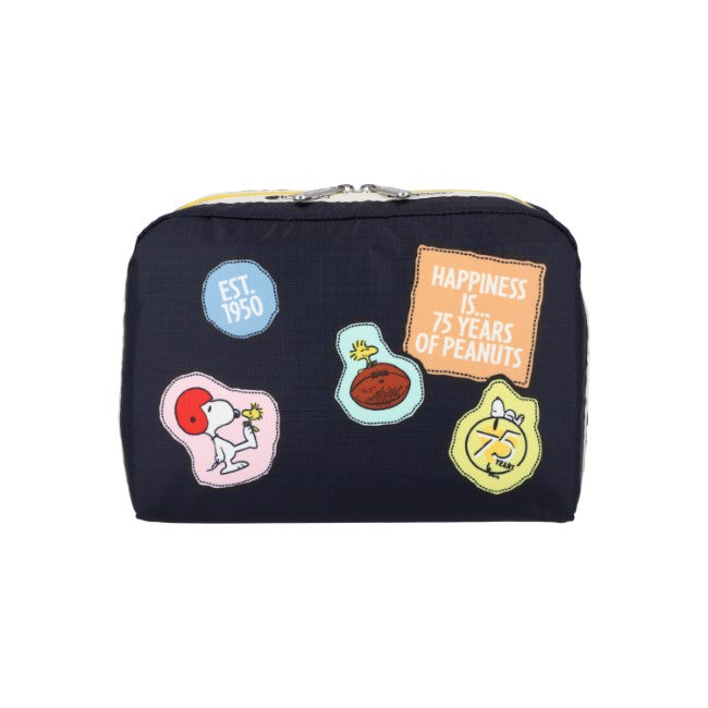 LeSportsac Unisex Pouch Xl Rectangular Cosmetic In Peanuts Patchwork Cosm - 44039368900910
