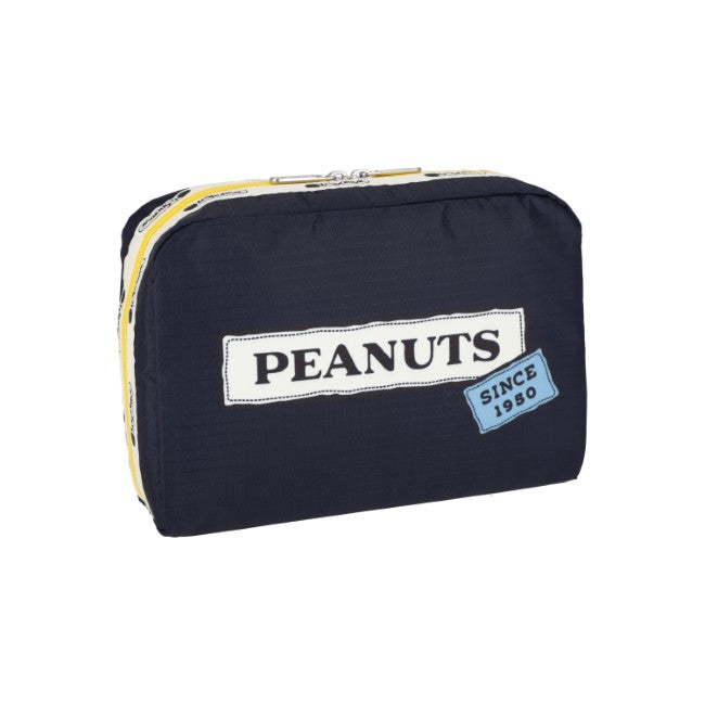 LeSportsac Unisex Pouch Xl Rectangular Cosmetic In Peanuts Patchwork Cosm - 44039368933678
