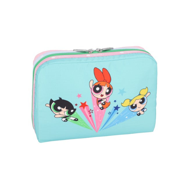 LeSportsac Unisex Pouch Extra Large Rectangular Cosmetic In Ppg Pink/Mint Rect Cosm - 44842214326574