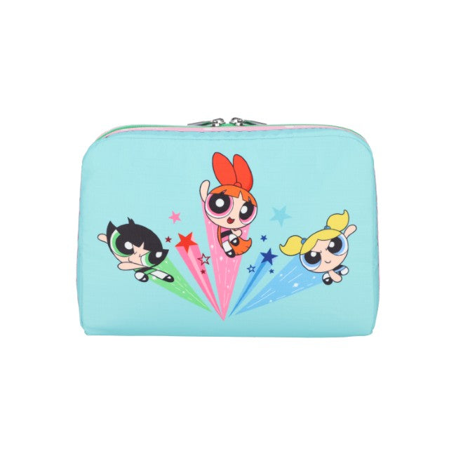 LeSportsac Unisex Pouch Extra Large Rectangular Cosmetic In Ppg Pink/Mint Rect Cosm - 44842214424878