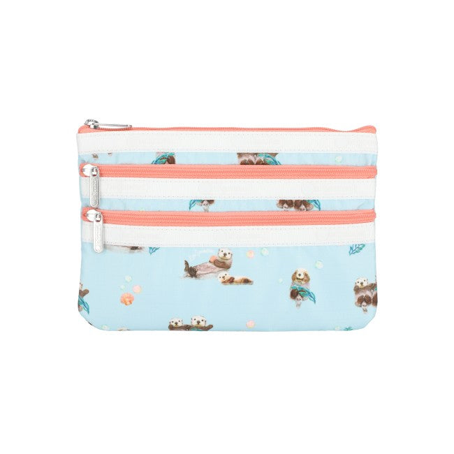 3-Zip Cosmetic In Floating Sea Otters - 45055211012398