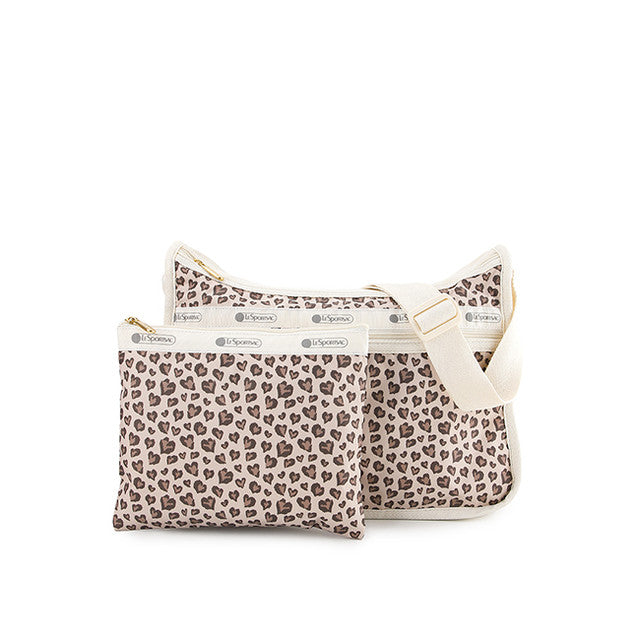 Deluxe Everyday Bag In Latte Heart Leopard - 42071619109166