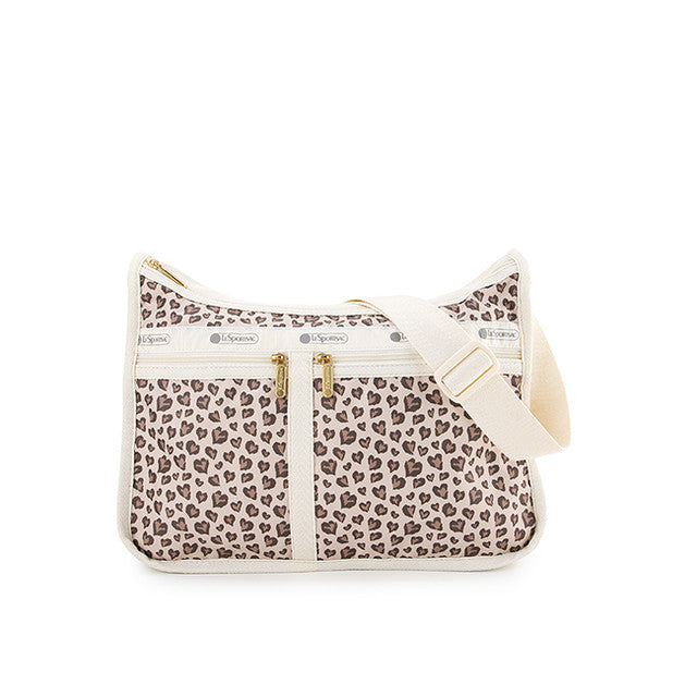 Deluxe Everyday Bag In Latte Heart Leopard - 42071619141934