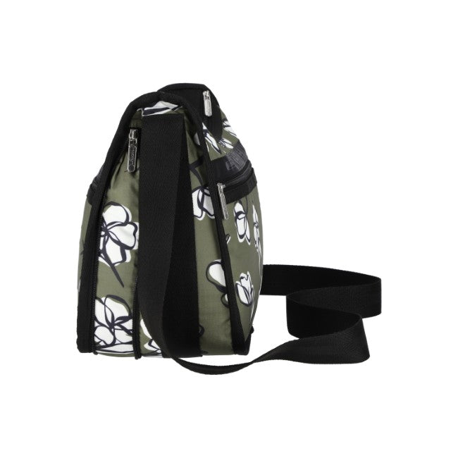 LeSportsac Unisex Deluxe Everyday Bag In Olive Floral Silhouette - 42627939959086