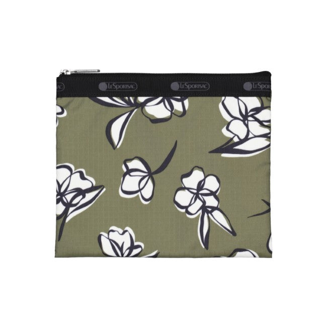LeSportsac Unisex Deluxe Everyday Bag In Olive Floral Silhouette - 42627939991854