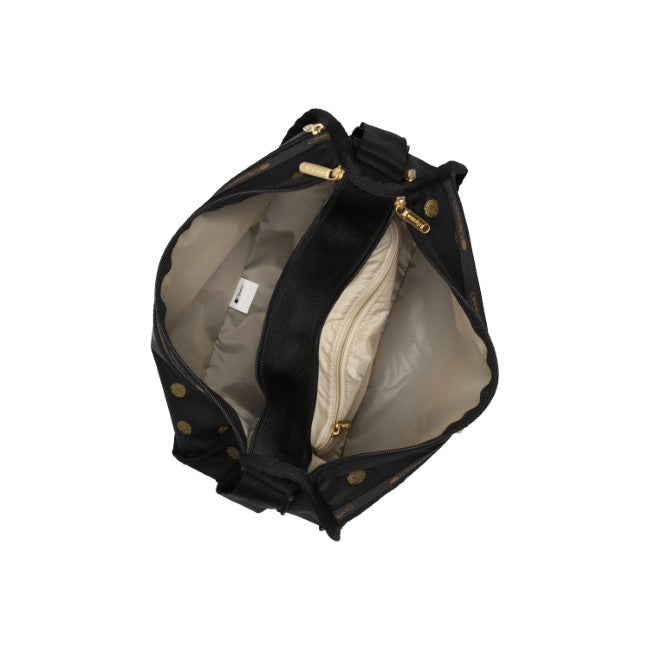 LeSportsac Unisex Deluxe Everyday Bag In Gold Glitter Dots - 44039380861230