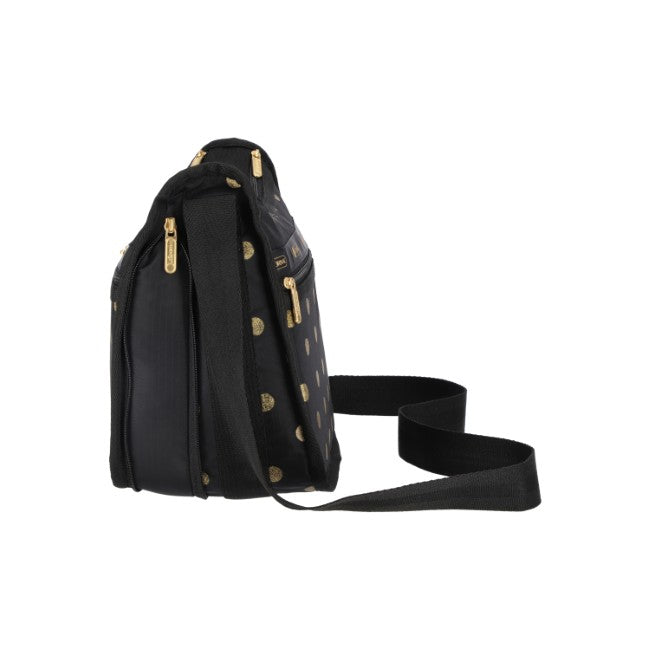 LeSportsac Unisex Deluxe Everyday Bag In Gold Glitter Dots - 44039380893998