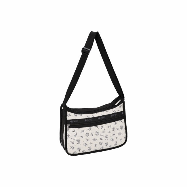 LeSportsac Unisex Deluxe Everyday Bag In Ink Sketched Floral Ivory - 46427940520238
