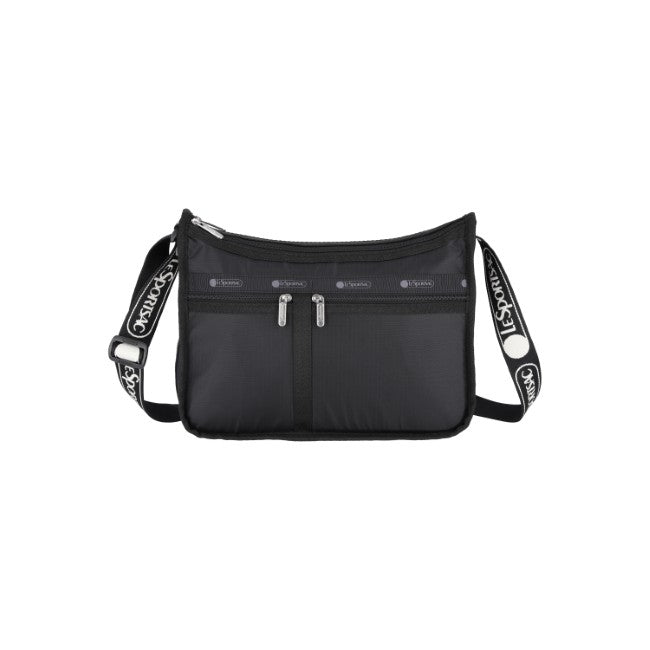 LeSportsac Unisex Deluxe Everyday Bag In Logo Jacquard Black - 42627940745518