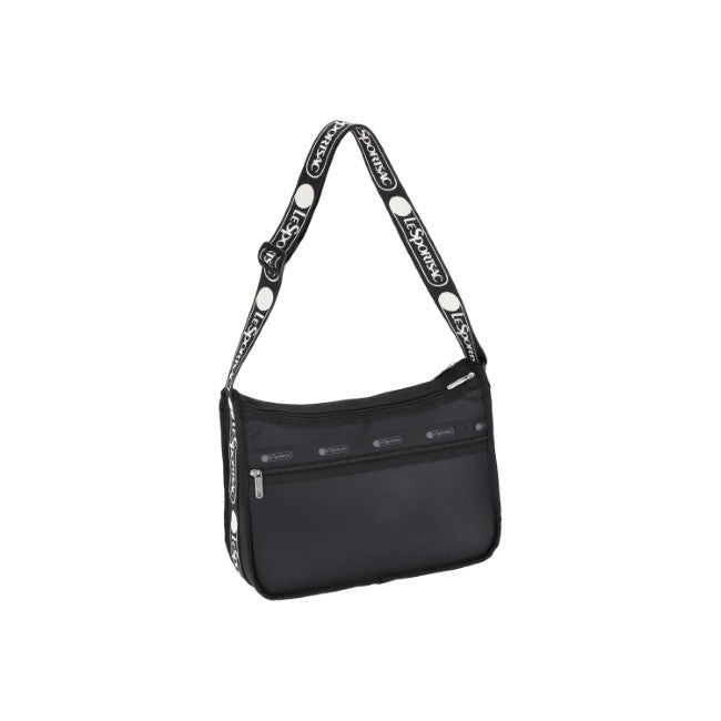 LeSportsac Unisex Deluxe Everyday Bag In Logo Jacquard Black - 42627940778286