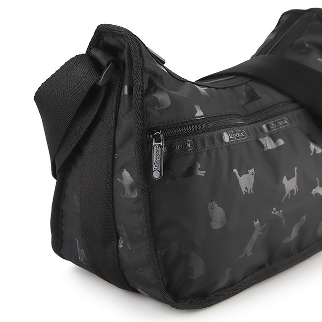 LeSportsac Unisex Classic Hobo In Black Cats - 43367135445294