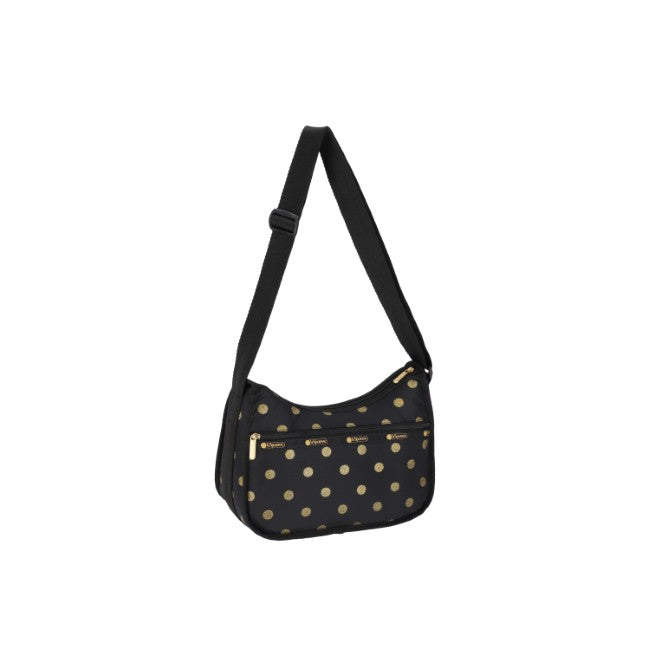 LeSportsac Unisex Bags Classic Hobo In Gold Glitter Dots - 44039387644206