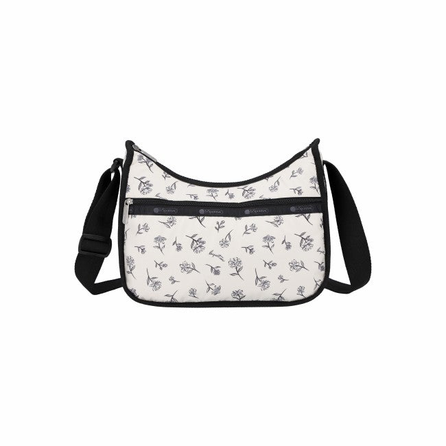 Classic Hobo In Ink Sketched Floral Ivory - 46427939078446
