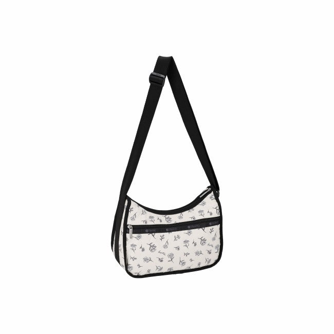 Classic Hobo In Ink Sketched Floral Ivory - 46427939111214