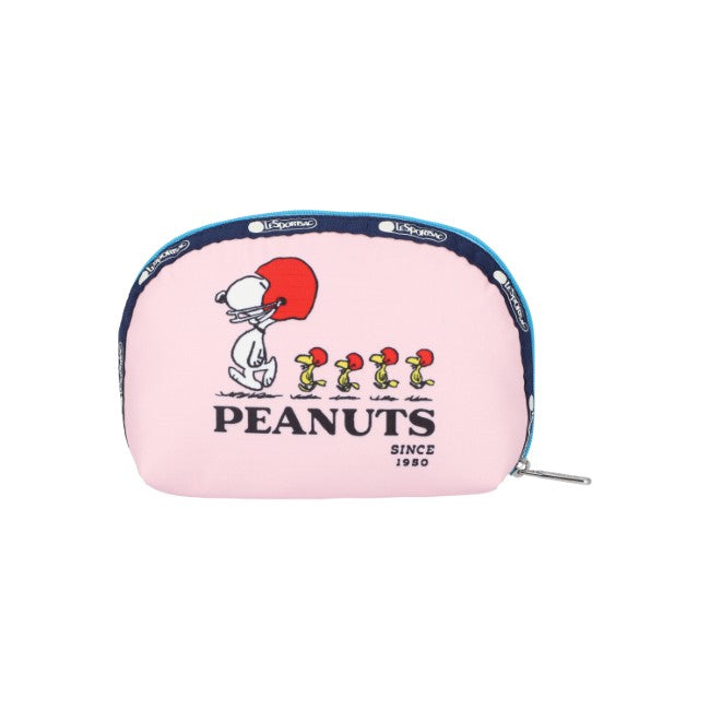 LeSportsac Unisex Pouch Medium Dome Cosmetic In Peanuts Snoopy Dome Cosm - 44039397146926