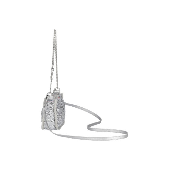 2Way Chain Mini Bag In Cosmic Silver - 42466267595054