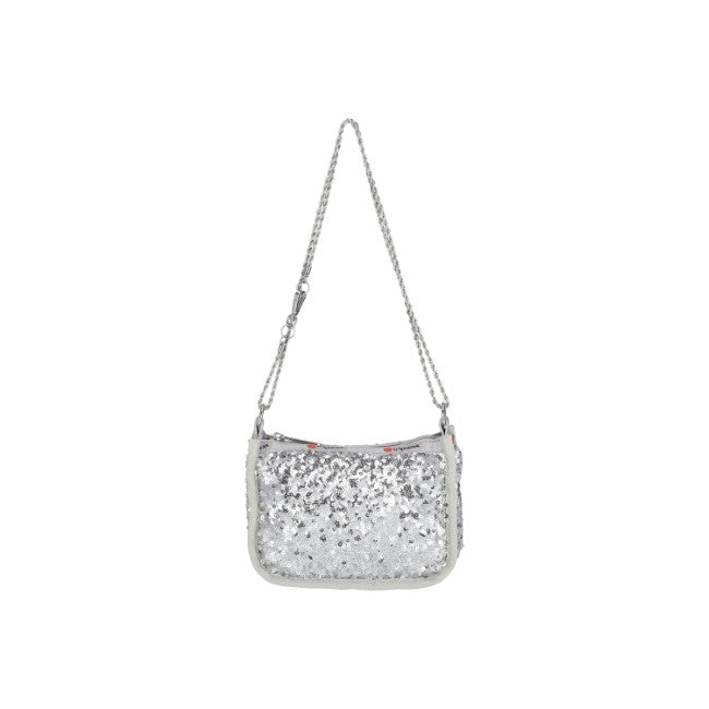 2Way Chain Mini Bag In Cosmic Silver - 42466267660590