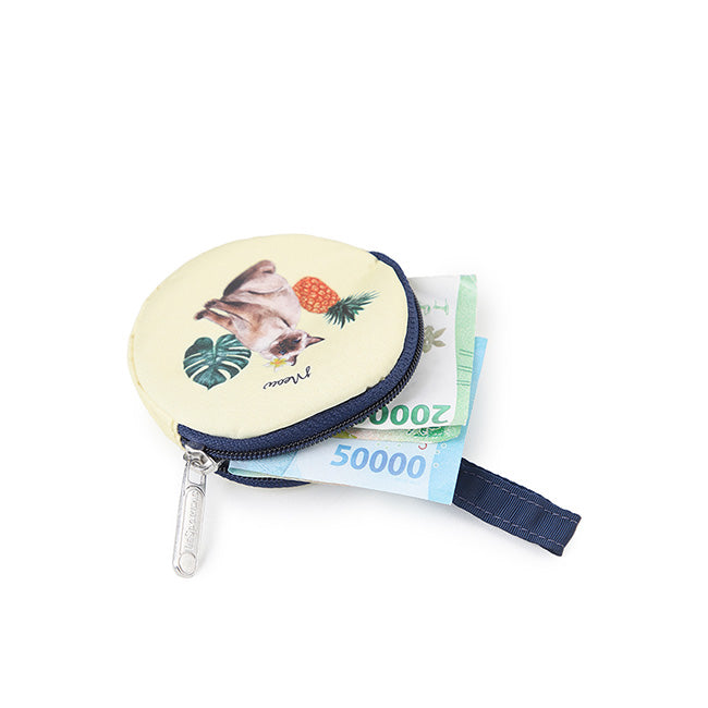 Mini Round Charm In Tropical Meow Cat Mrc - 45428777877806