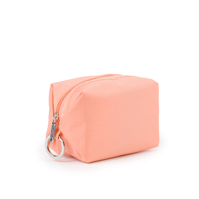 Small Zip Pouch In Coral Punch - 45428848034094