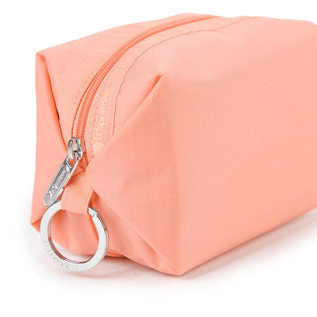 Small Zip Pouch In Coral Punch - 45428848099630