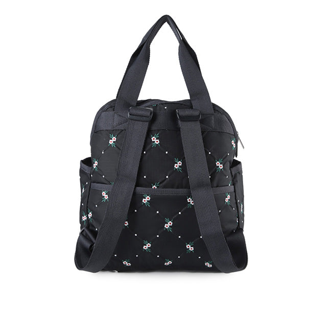 Double Trouble Backpack In Floral Lattice Emb - 46321333436718